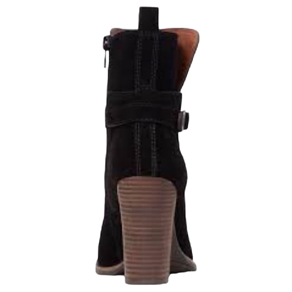 bin 3c Lucky Women's Lk-Latonya Boot Leather size 6.5 worn once - Picture 4 of 9